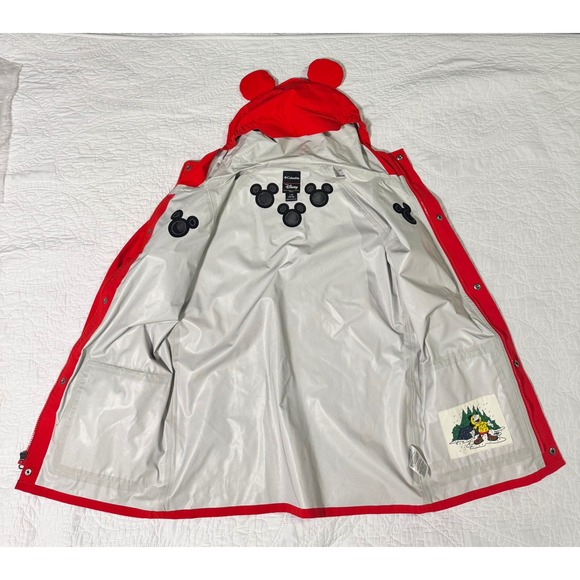 Disney Columbia Limited Series Mickey Mouse Raincoat Kids L 14/16 - Picture 10 of 11